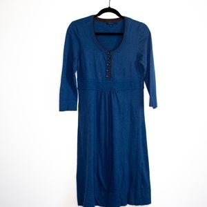 Boden 3/4 Sleeve Dress with Buttons